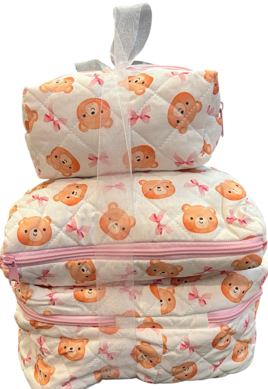 Three Piece Toiletries Bear Set