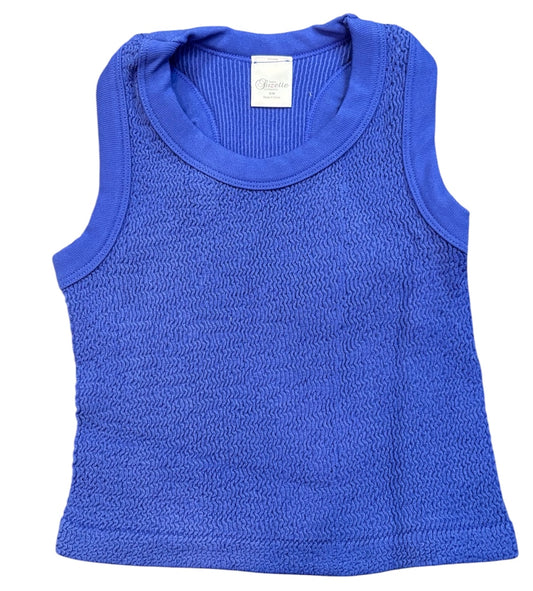 Smocking Sleeveless Tank