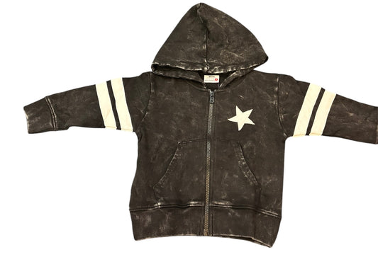 Black star zip up