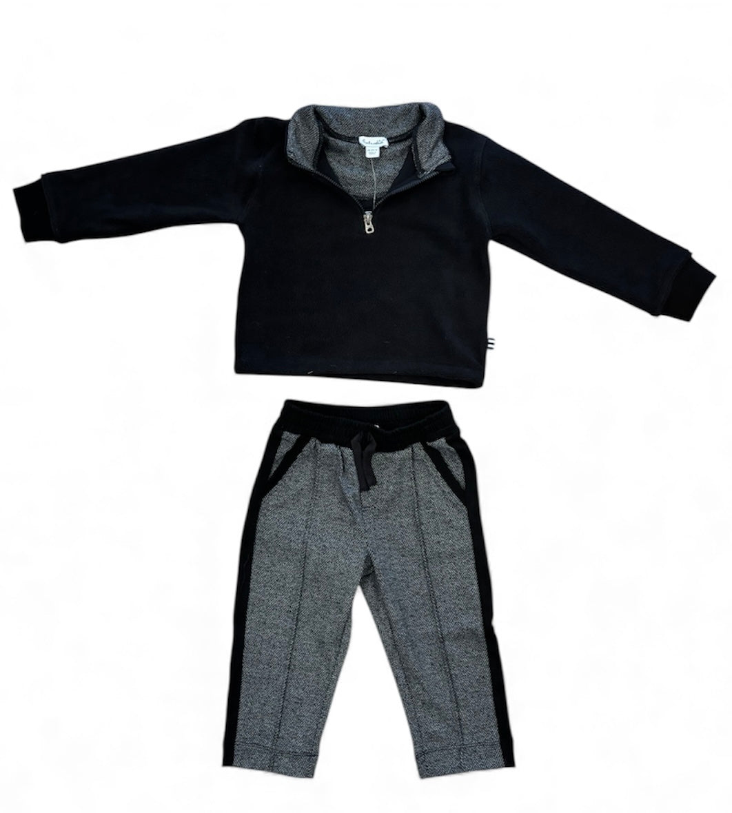 Herringbone Qutr Zip Set