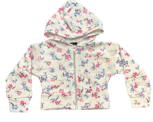 Toddler Floral Zip-Up