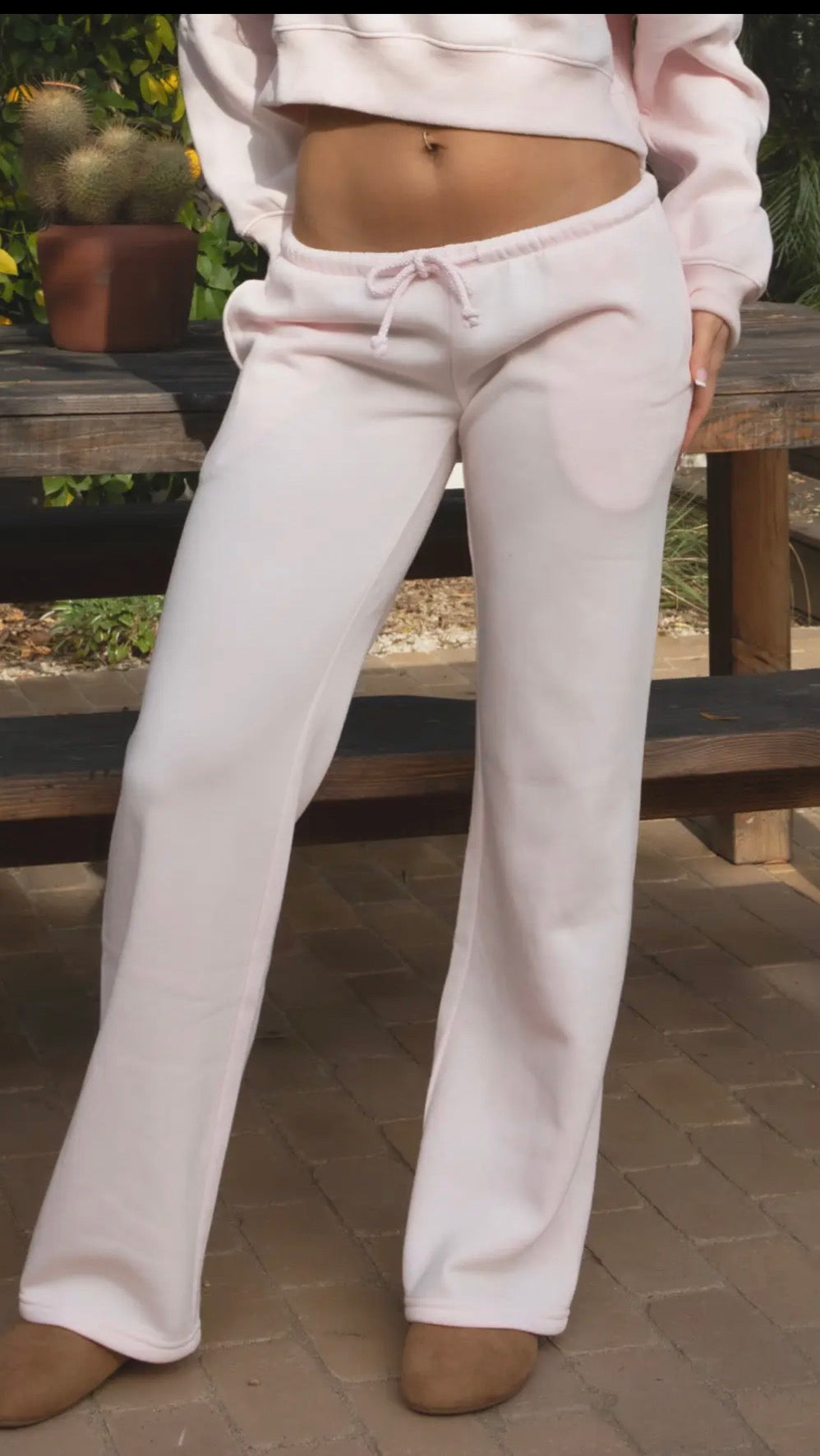 Emory Wide Leg Fleece Pants