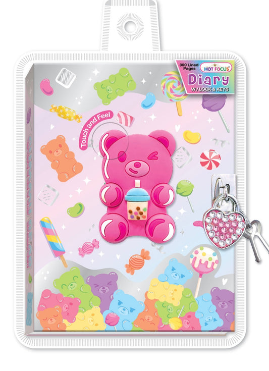Bear Diary w Lock & Keys