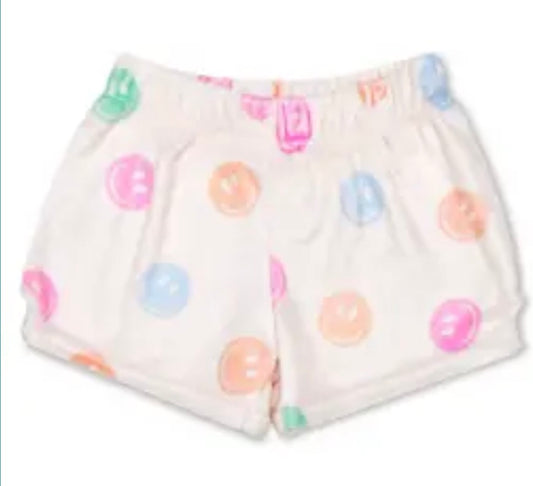 Made you smile plush shorts