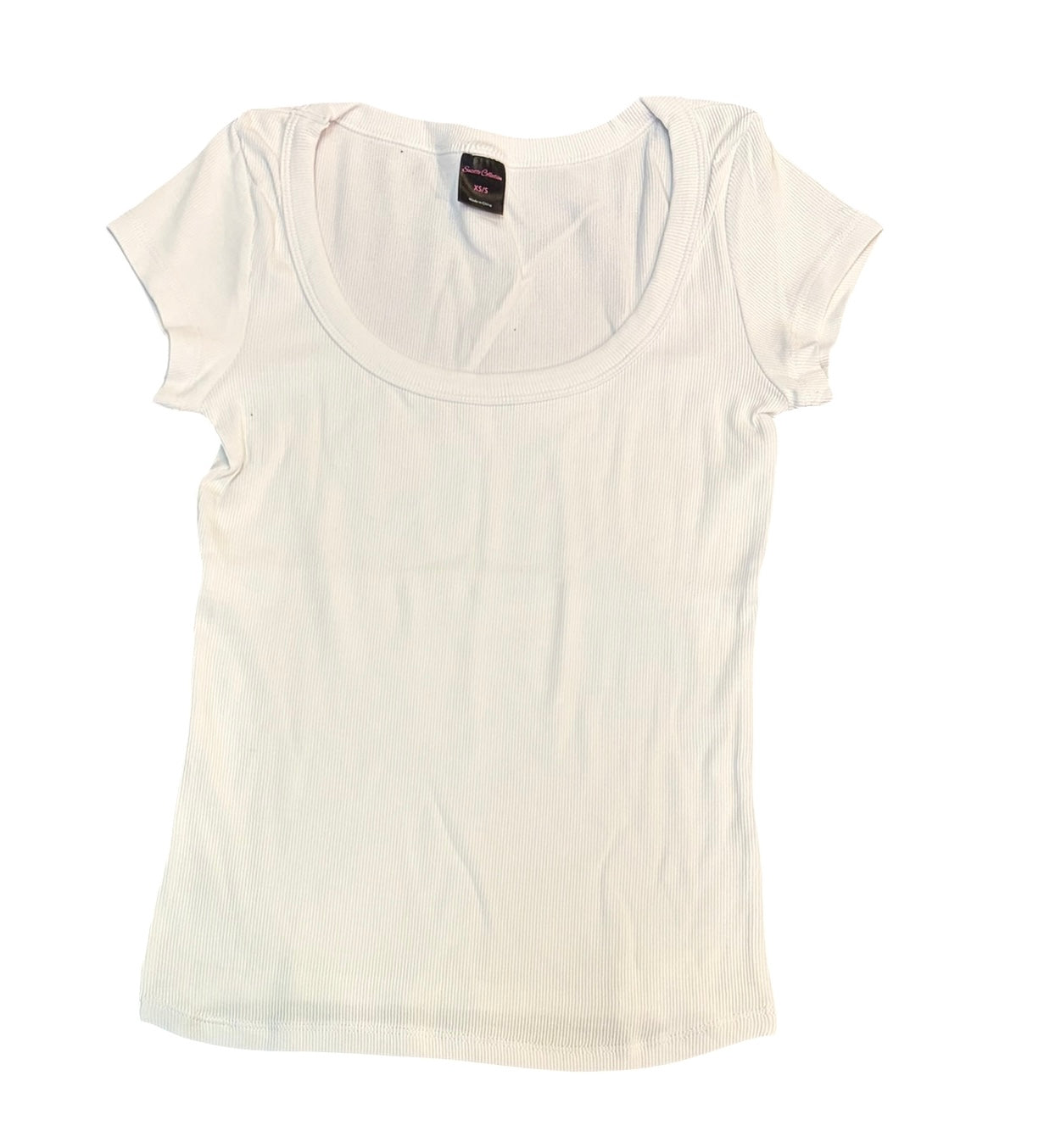 Scoop Neck Cap Sleeve Tee