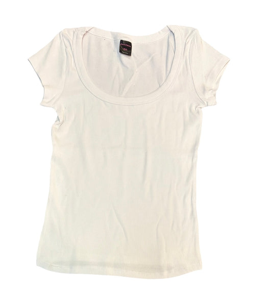 Scoop Neck Cap Sleeve Tee