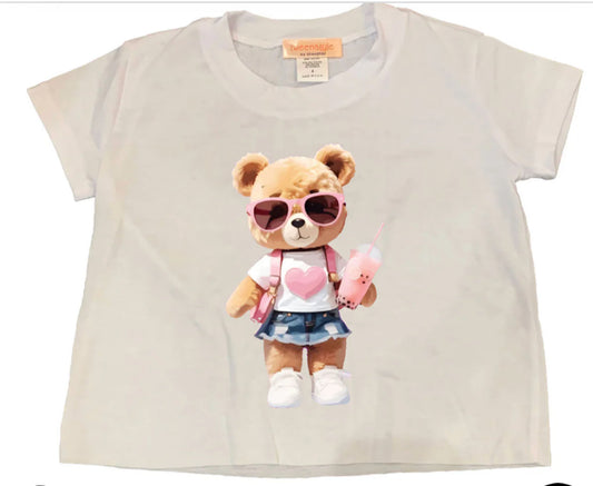 S&B Bear white Tee