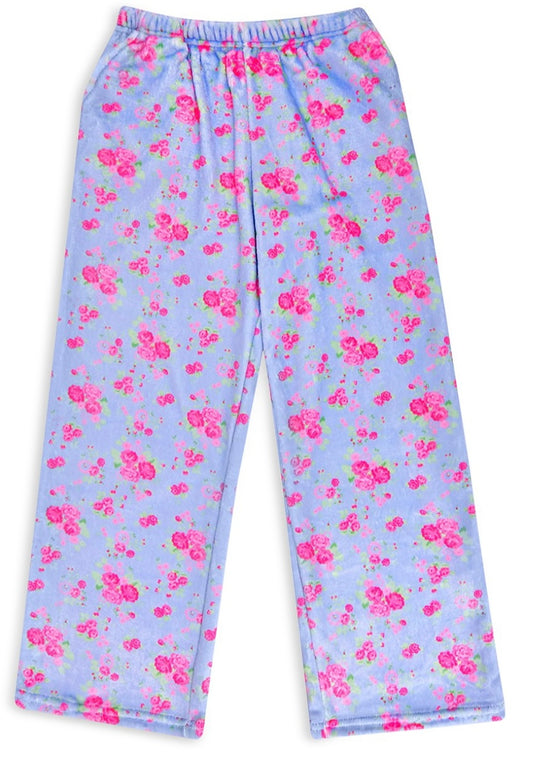 Floral ditsy plush pants