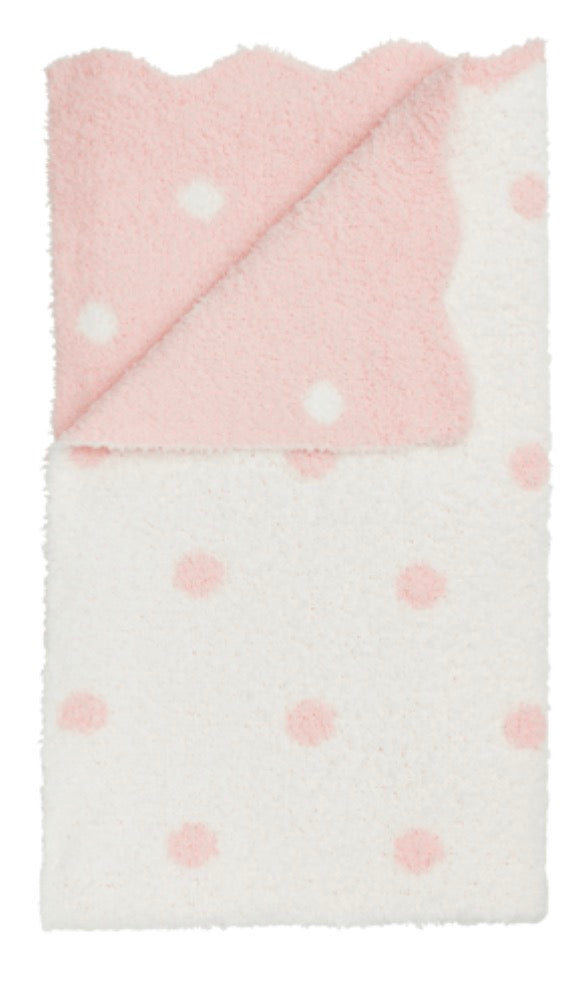Polka Dot Chenille Blanket