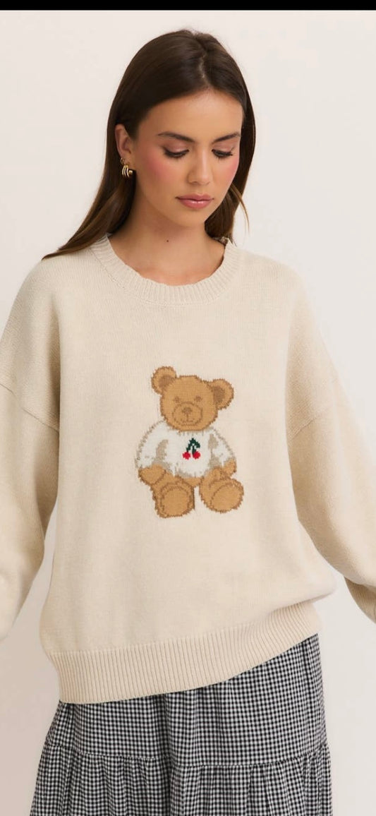 Le Lis Teddy Bear Knit Sweater