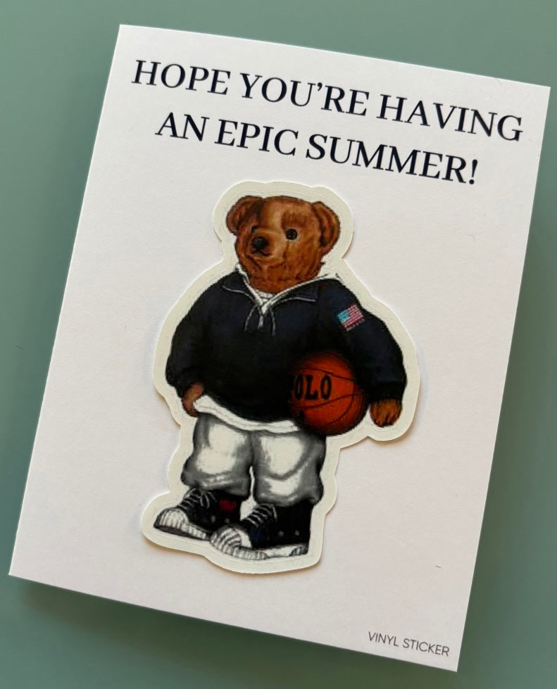 Camp Sticker Note Cards