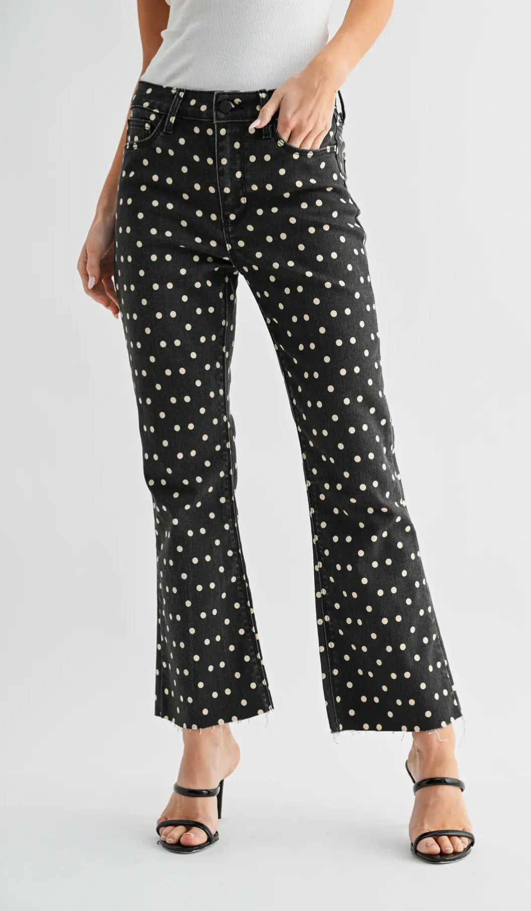 Black & White Polka Dot Jean