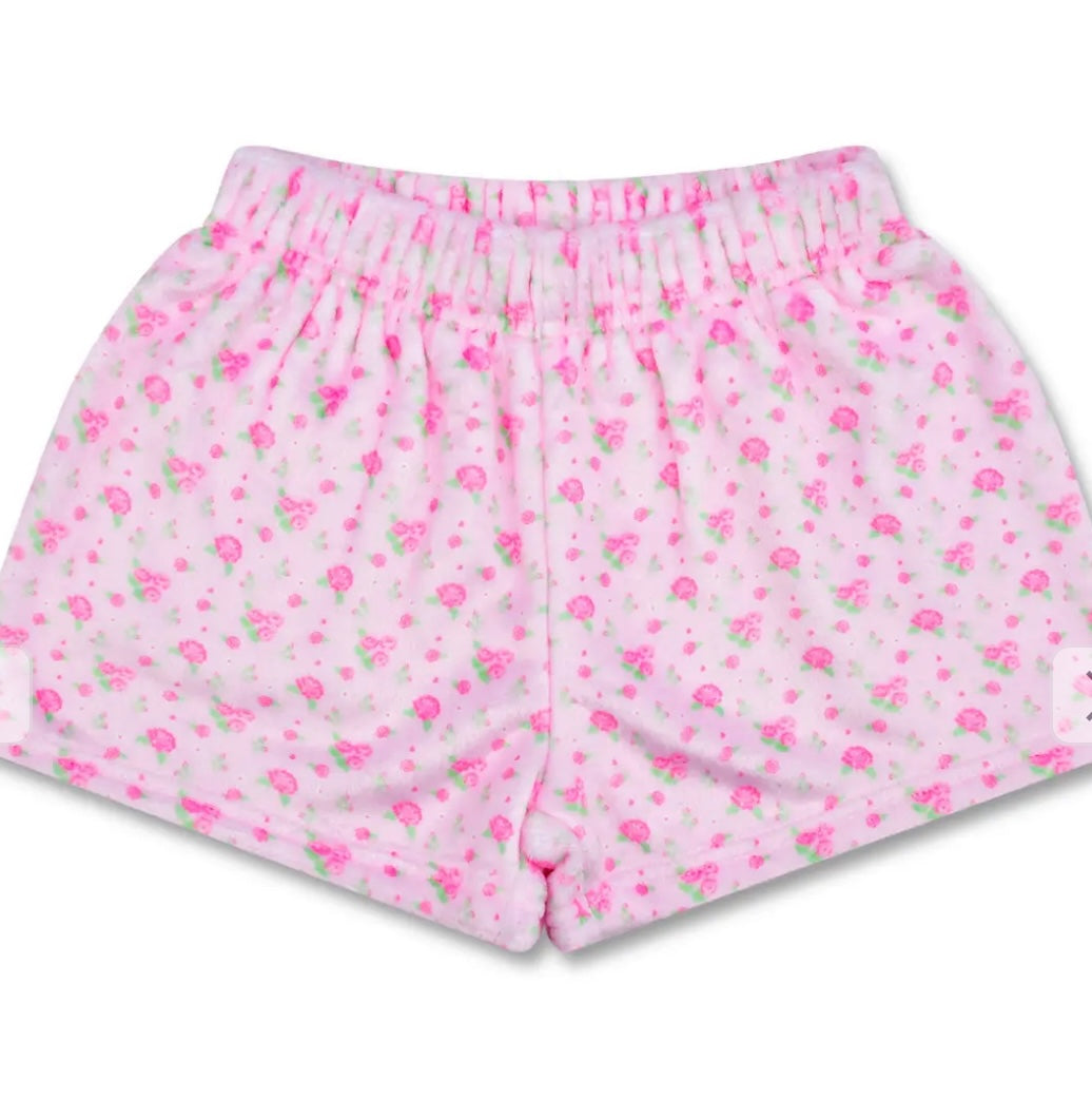 Pretty in pink cozy shorts