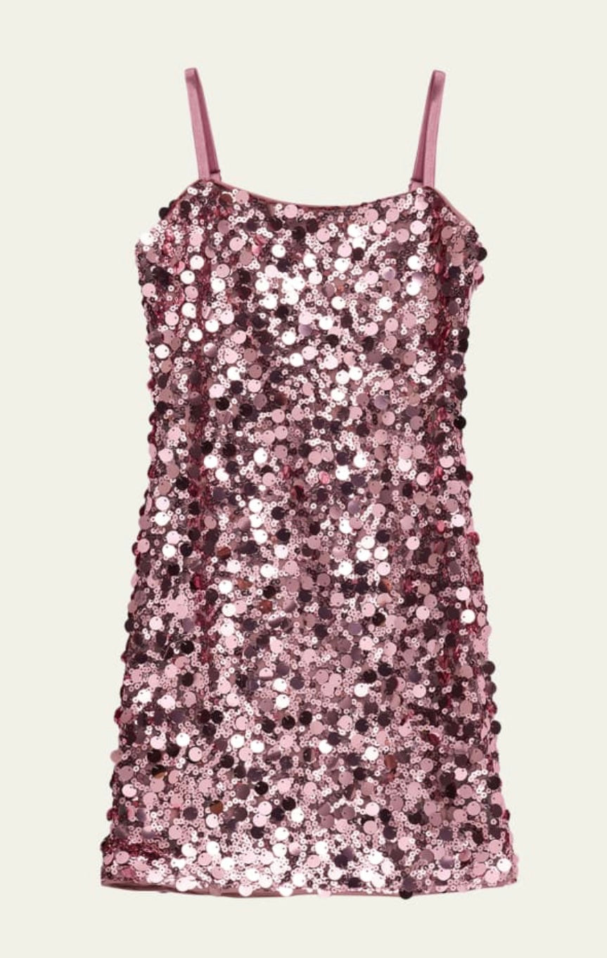 Pink Sequin Dress