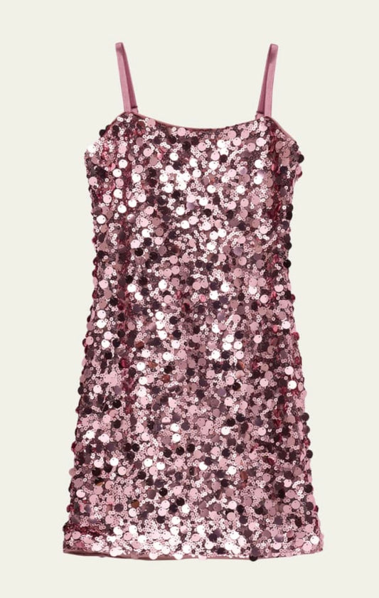 Pink Sequin Dress