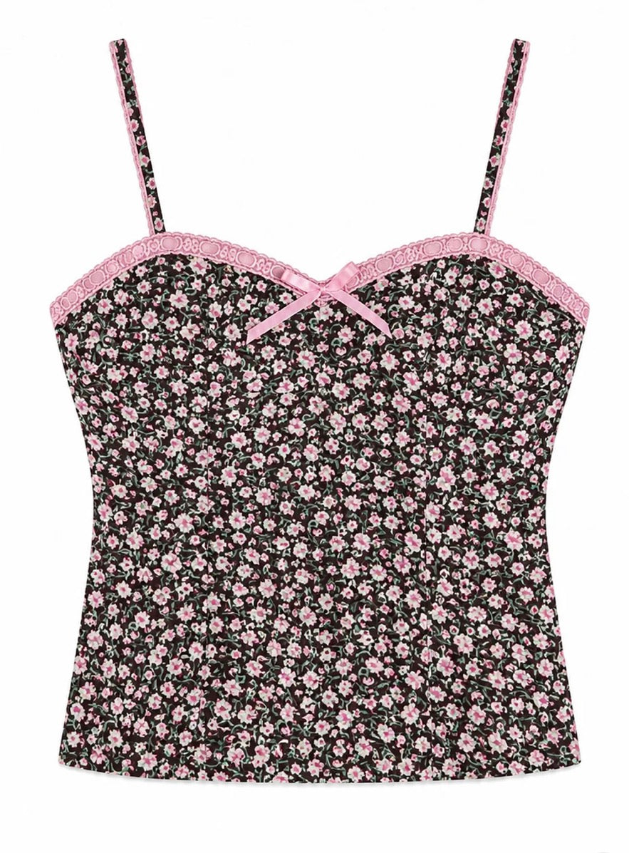 Coco Espr Floral Satin Cami