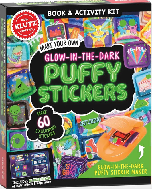 Make Your Own Glow in the Dark Puffy Stickers