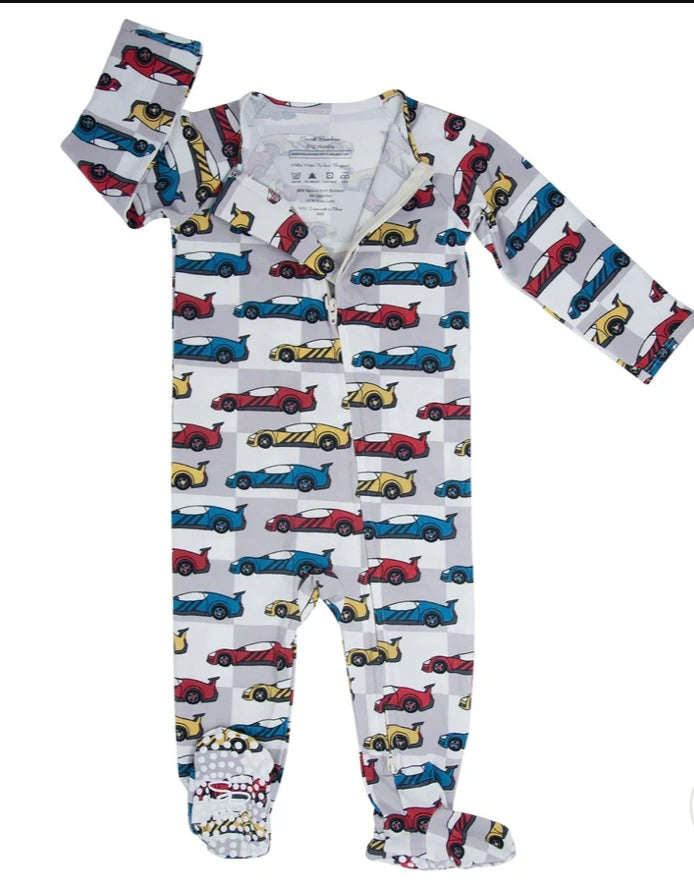 Sweet Bamboo baby boy footie pajama