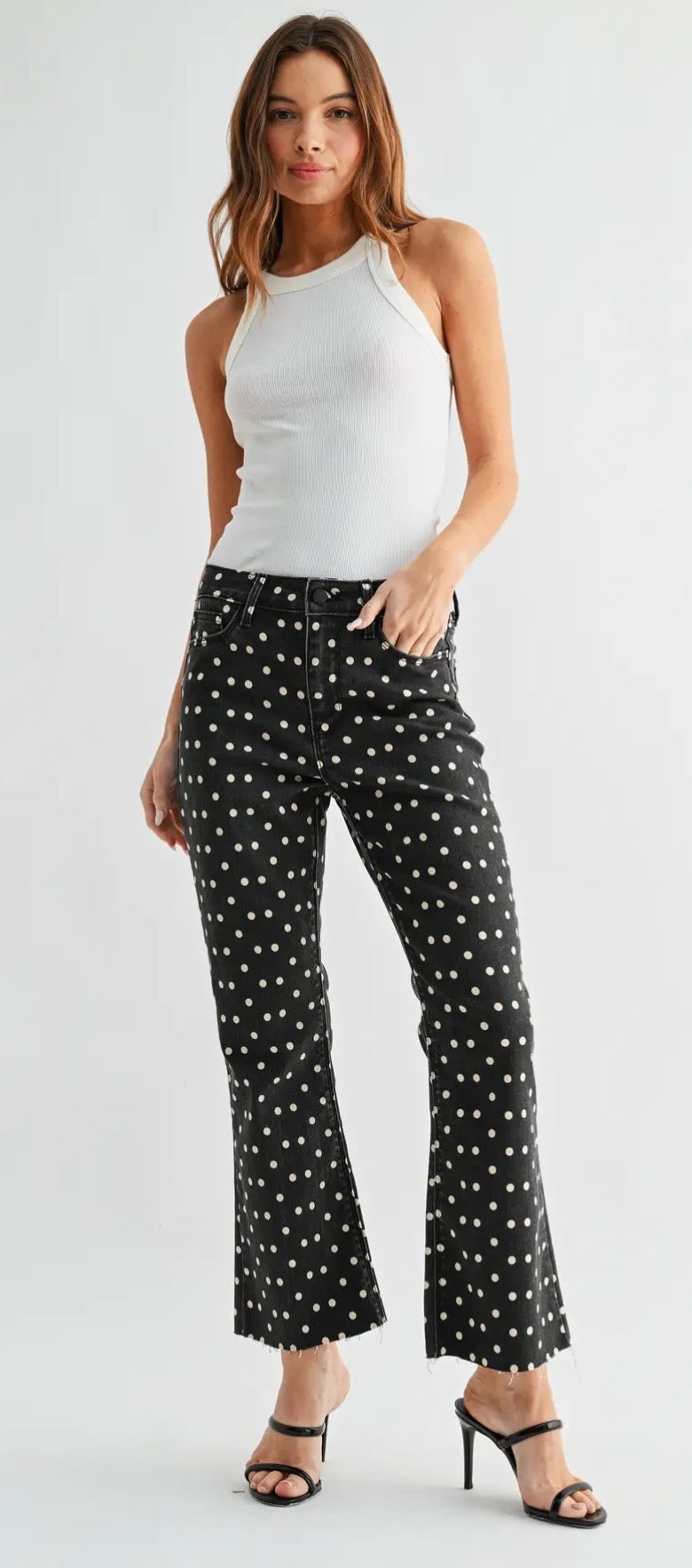 Black & White Polka Dot Jean