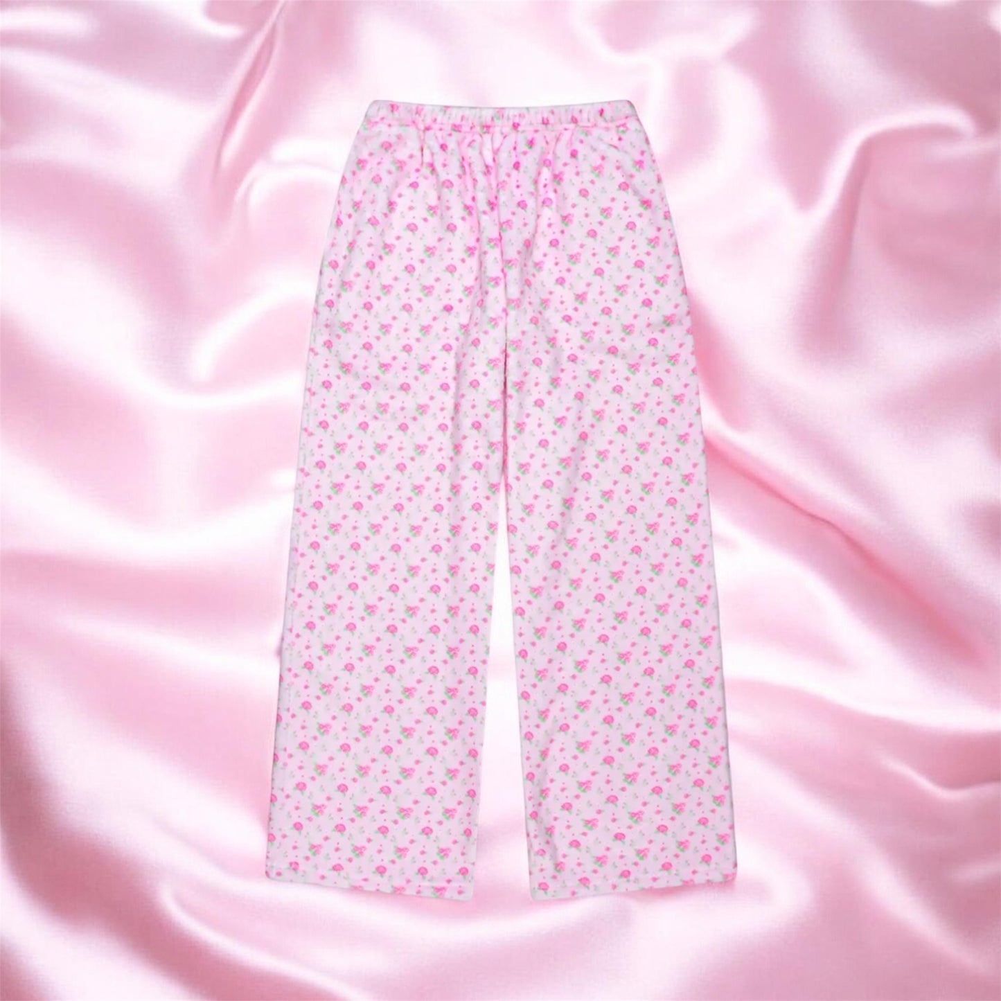 Pretty in pink plush pants