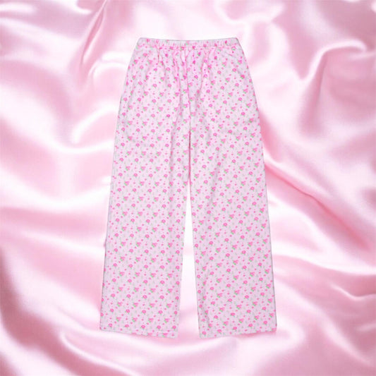 Pretty in pink plush pants