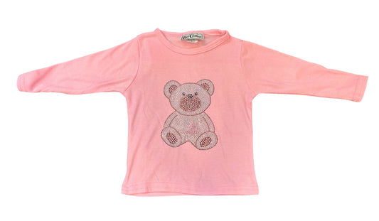 Teddy Bear Ribbed Long Sleeve