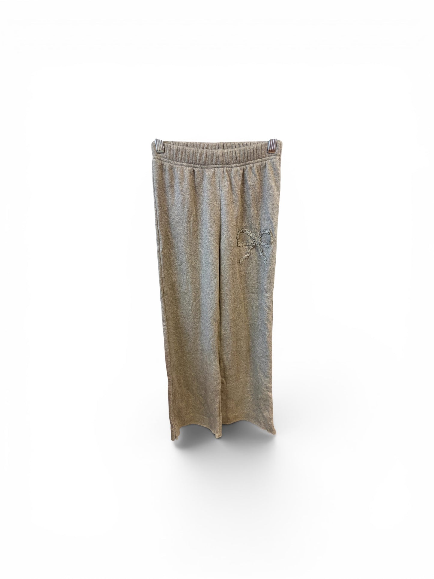 Gray Open Bottom Sweatpants