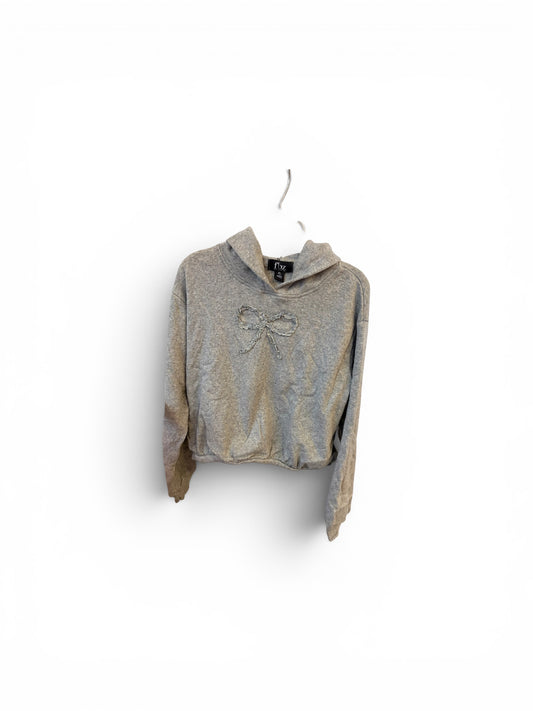 Gray Hoodie w Cinch Bottom