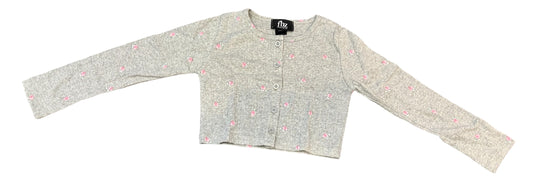 FBZ Gray Floral Cardigan