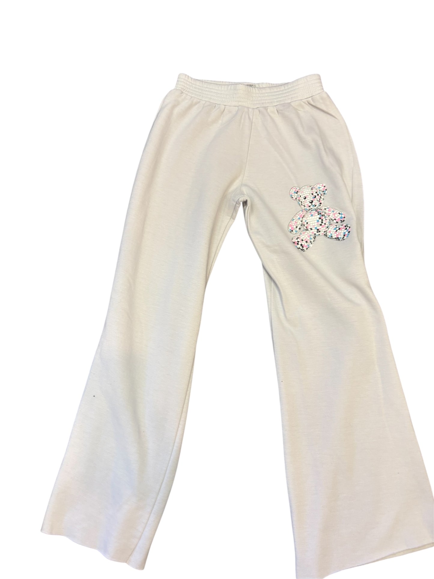 Stone Open Bottom Sweat w Disco Bear