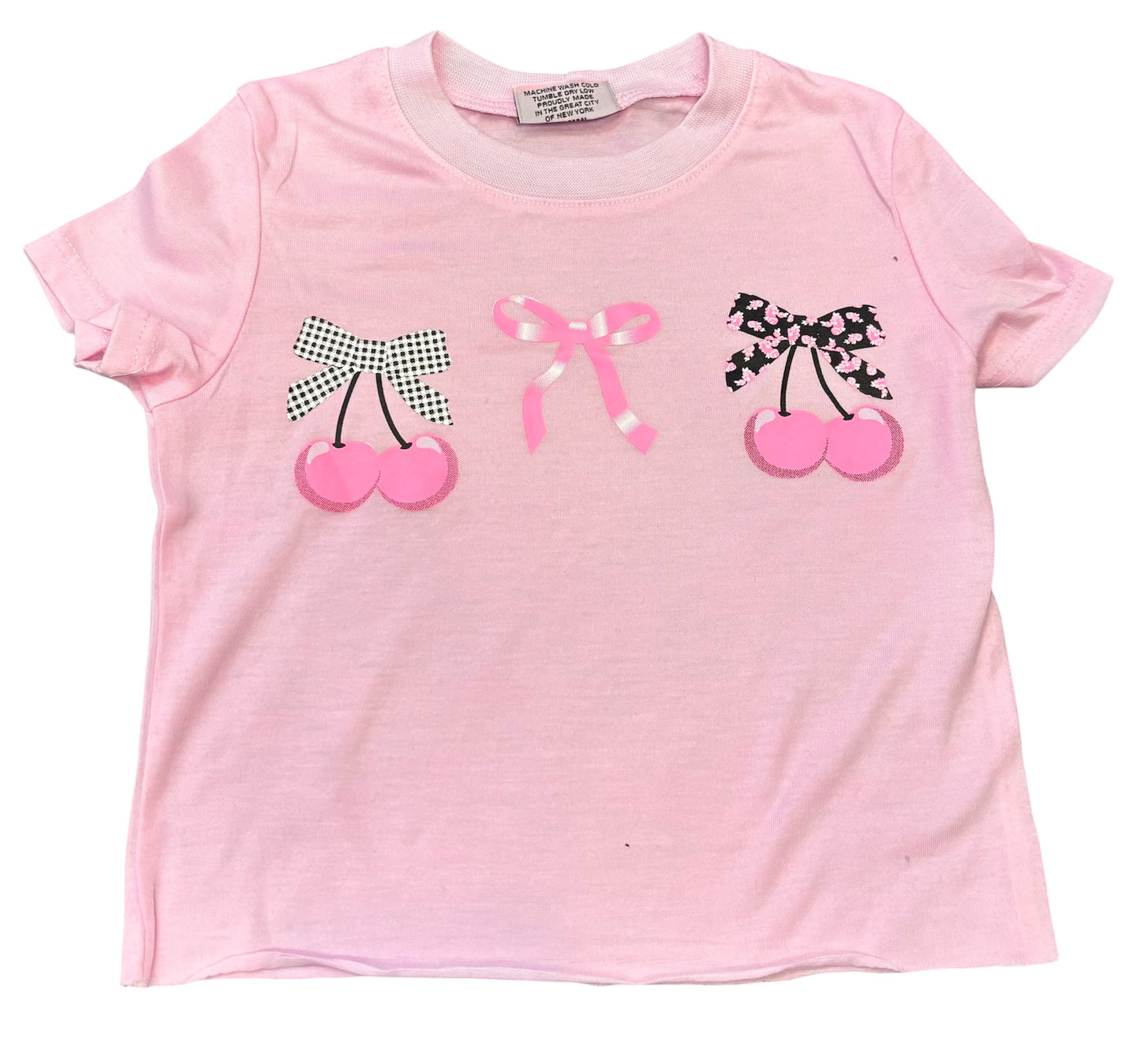 Ice Pink Cherries&Bows T-shirt