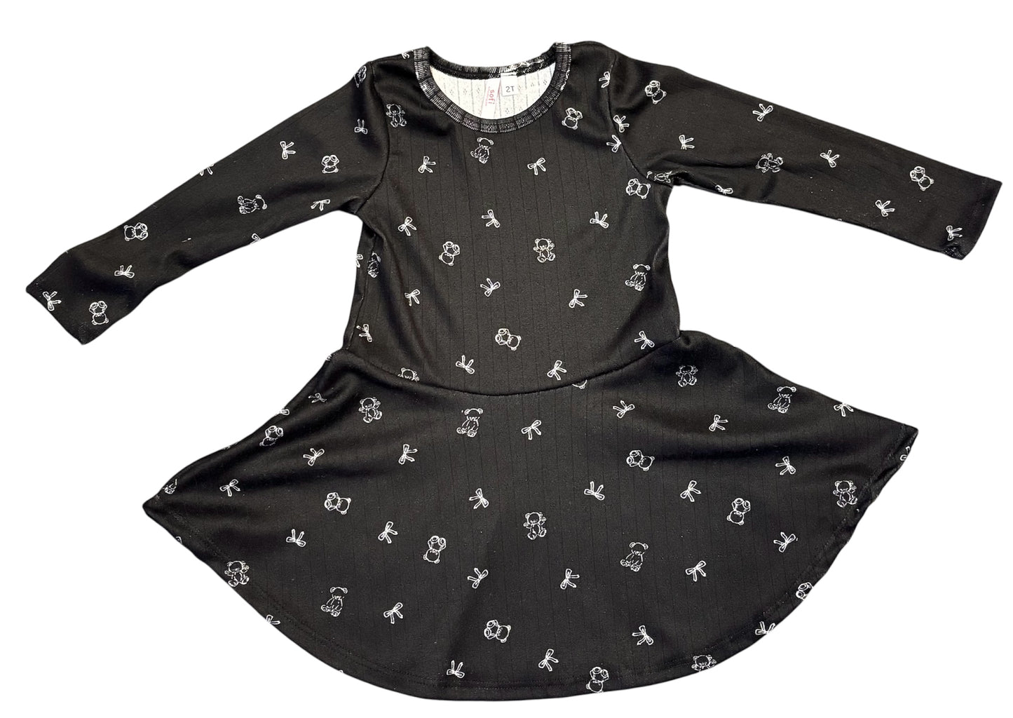 Sofi black teddy bear dress