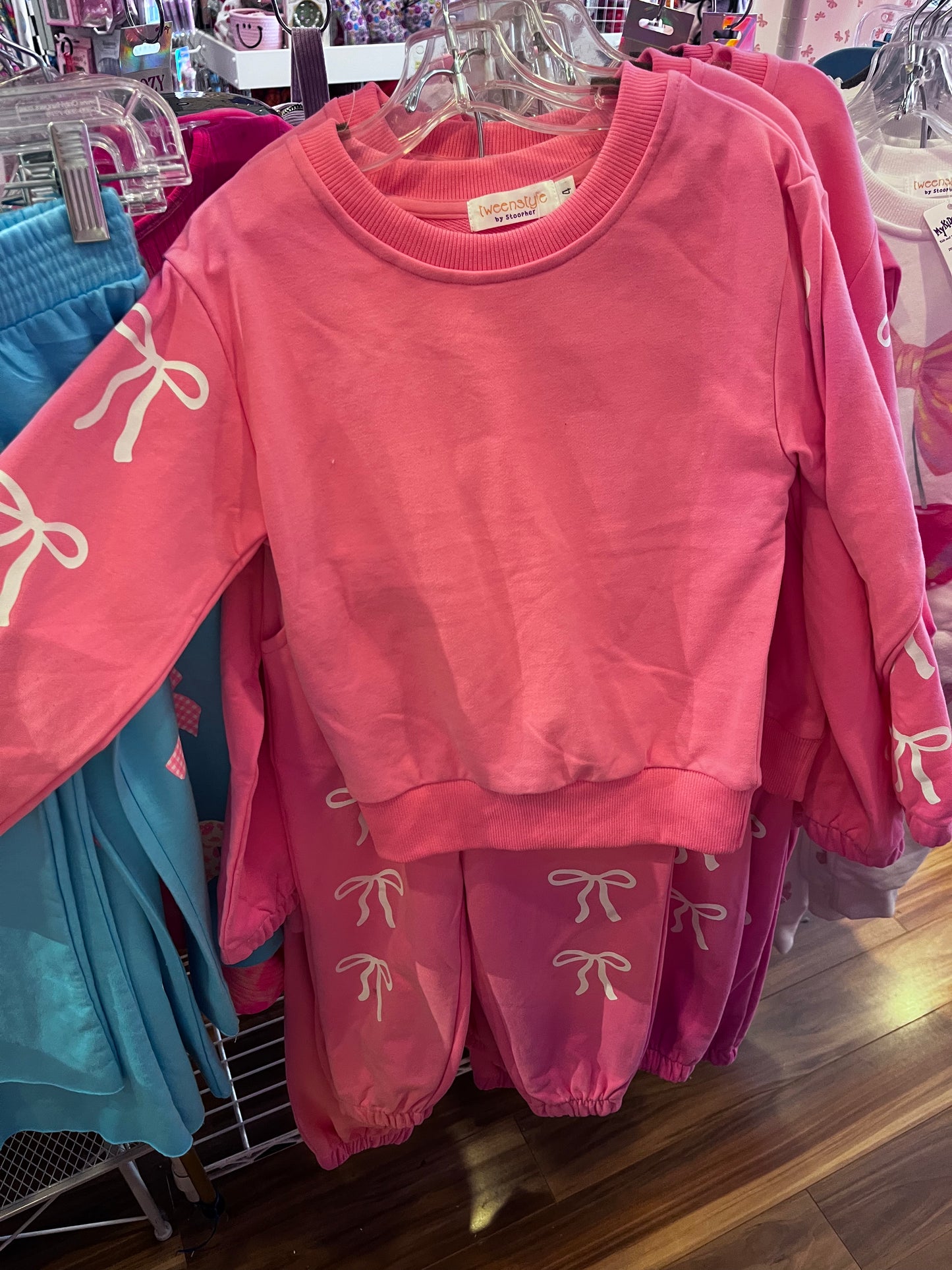 Tweenstyle by Stoopher pink bow set