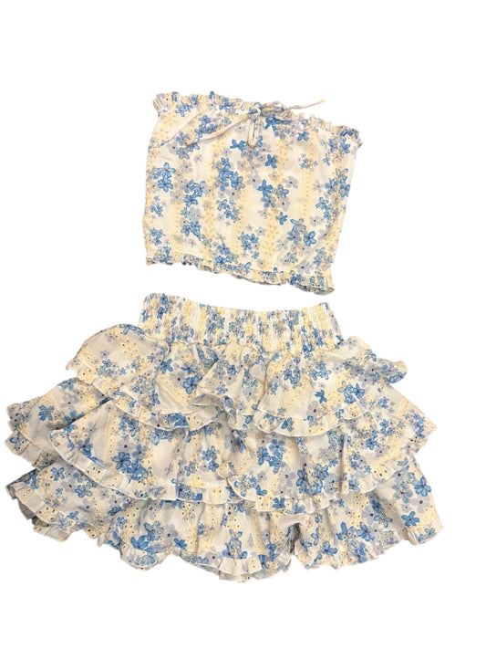 Floral Skirt & Tube Top Set