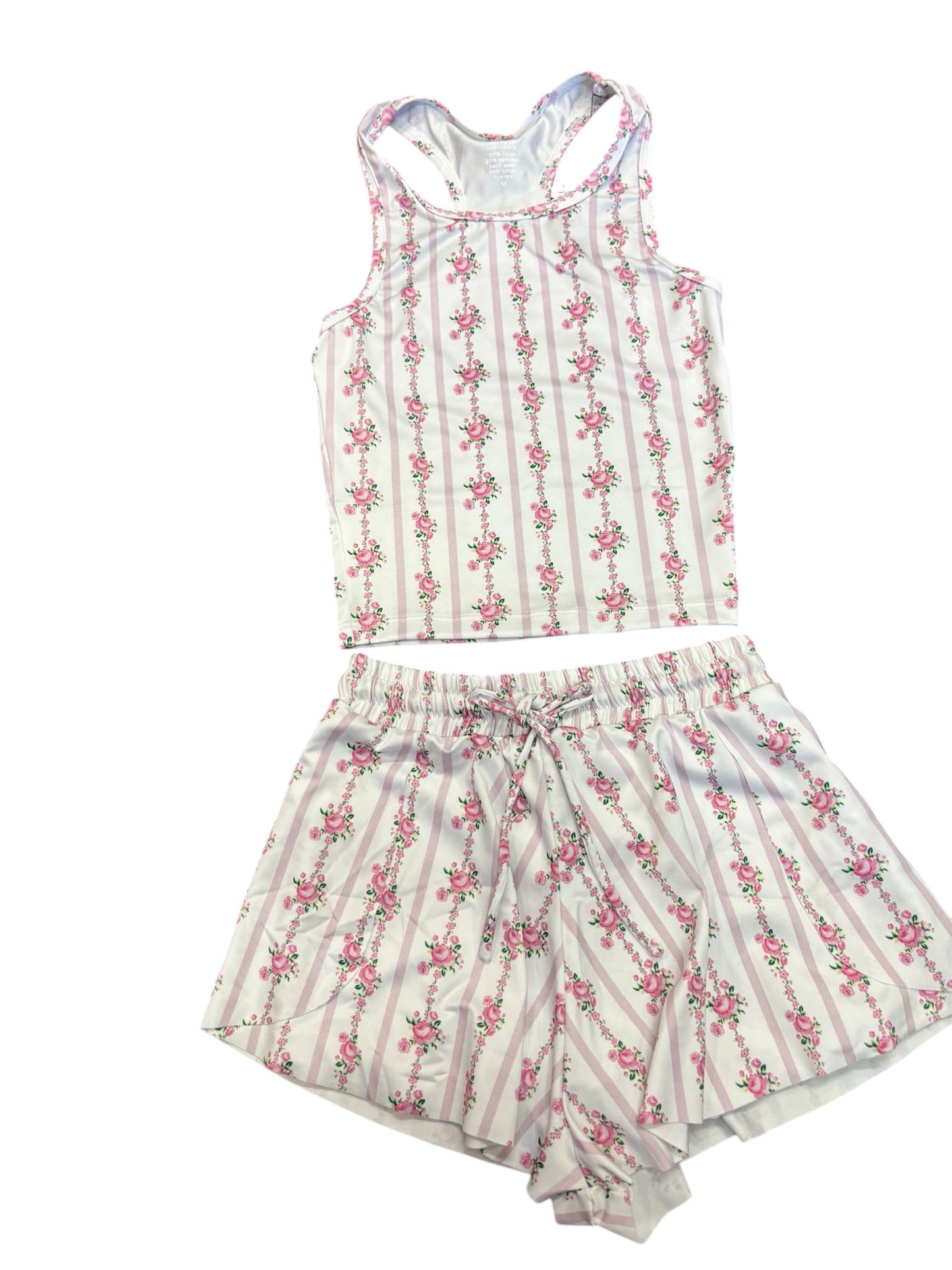 Floral Butterfly Short & Tank Set