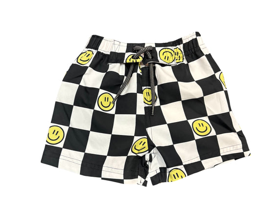 Check Smile Board Short
