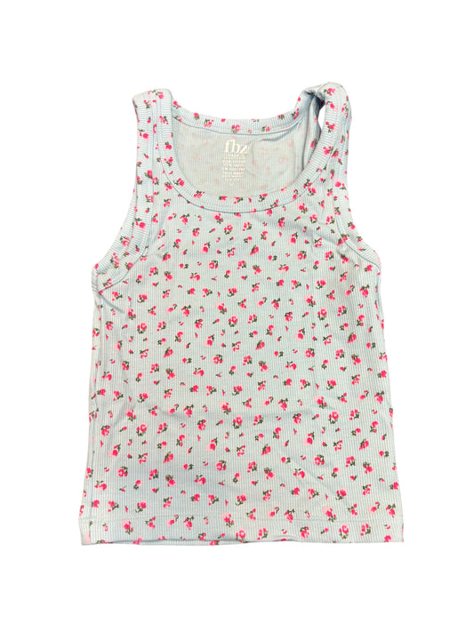 Aqua Teeny Flower Tank