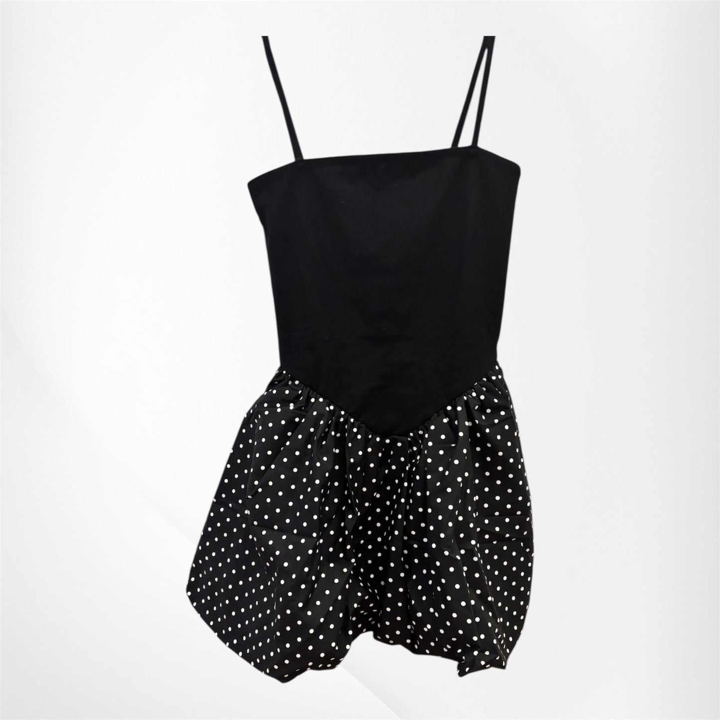 Black/White Polka Dot Bubble Dress